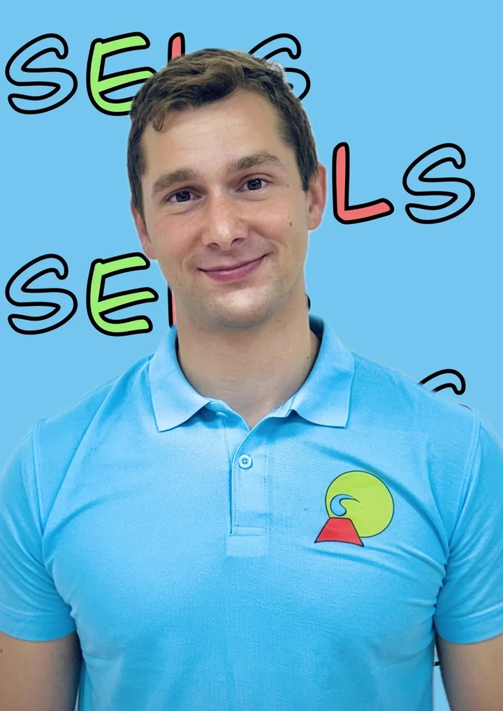 Portrait of Aleks, SELS English teacher