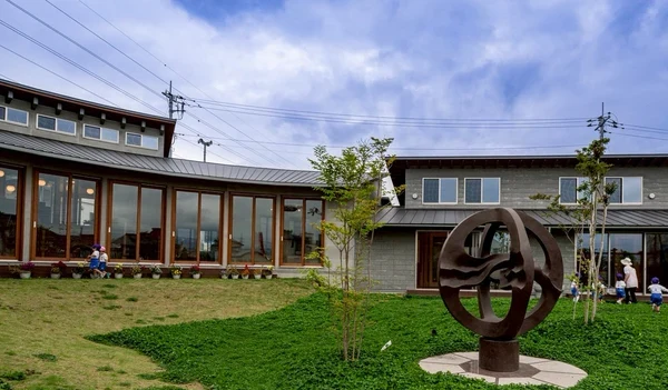 Building and grounds of Fuji Rhythm Kindergarten in Fuji City